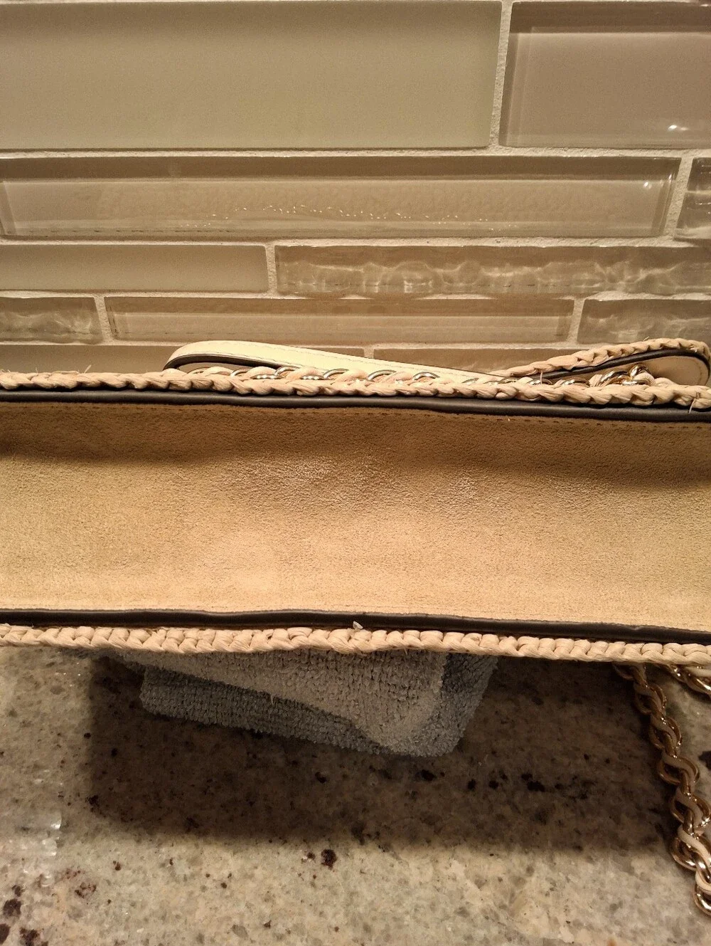 Tory Burch Britten Chain Wallet Wristlet Crossbody